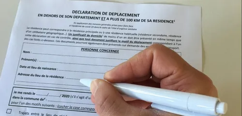 L’attestation pour partir au-delà de 100 Kms