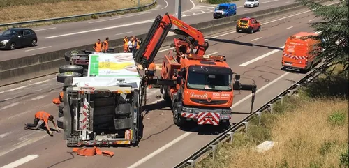 La Rocade est coupée avant Quetigny