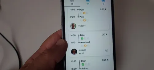 Dijon a la cote sur BlaBlaCar