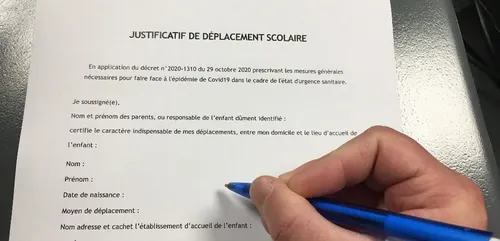 L’attestation à donner à vos enfants pour aller à l’école