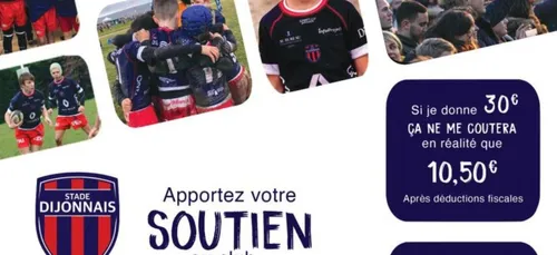 Une campagne de dons pour l’association du Stade Dijonnais