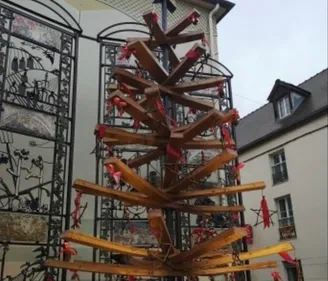 D'étonnants sapins de Noël à Gevrey-Chambertin