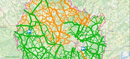 Attention au verglas ce lundi matin sur les routes de Côte d’Or