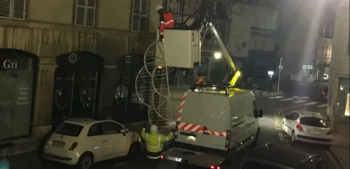 Les décorations de Noël ont été retirées à Dijon