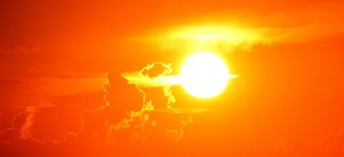 Canicule : quand la carte météo laisse apparaître une tête de mort...