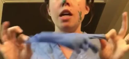 Cette infirmière montre à quelle vitesse le virus peut se propager...