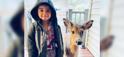 Parti jouer dans le jardin, un enfant de 4 ans revient chez lui...