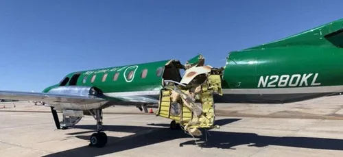 Etats-Unis : un avion coupé en deux atterrit dans un aéroport après...