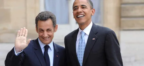 Barack Obama et Nicolas Sarkozy vendeurs de glaces !