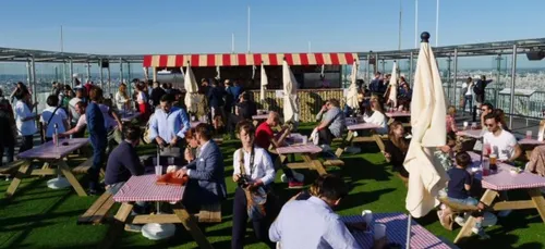 Rosé frais et charcuterie : une guinguette en haut de la Tour...