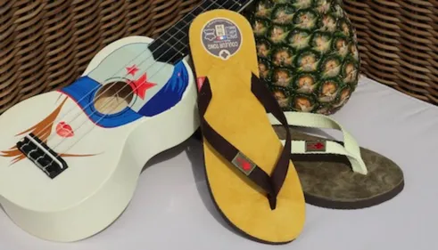 Couleur Tong : tongs et accessoires en cuir Made in France