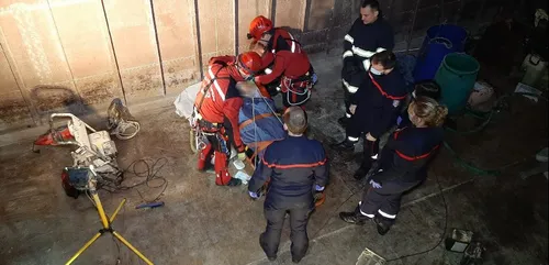 Intervention délicate pour les pompiers du Nord hier