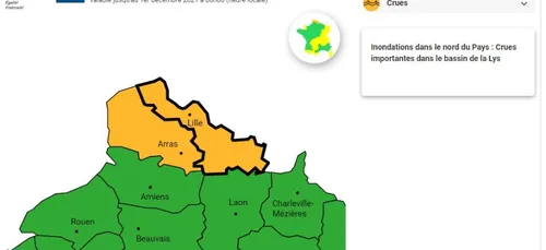 Vigilance orange toujours en cours pour le Nord et le Pas de Calais