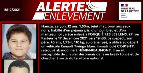 Alerte Enlèvement en cours dans le Pas-de-Calais