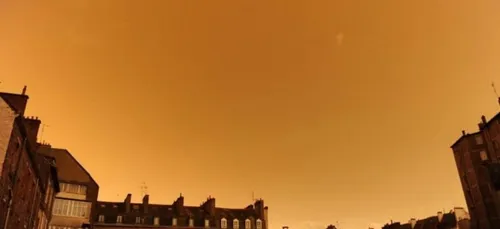 Un nuage du Sahara aujourd'hui au dessus du Nord et du Pas de Calais