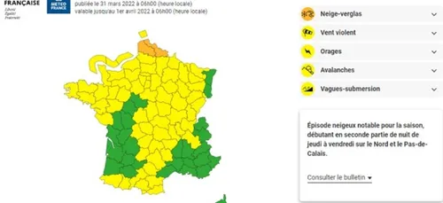 Vigilance orange sur le Nord et le Pas de Calais