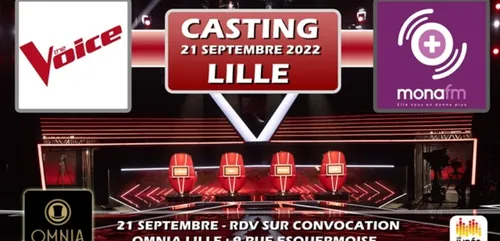 Casting The Voice à Lille avec Mona FM