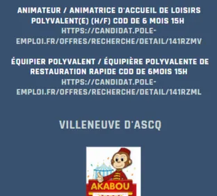 AKABOU recrute à Villeneuve d'Ascq