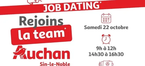 AUCHAN : un job dating ce samedi 22 octobre