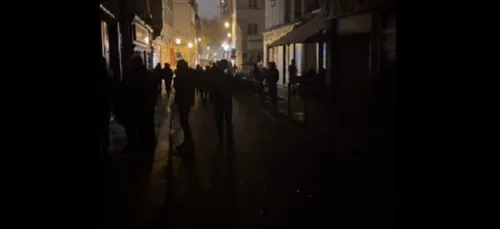Paris en partie dans le noir, hier soir