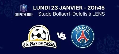 COUPE DE FRANCE : vous pouvez acheter vos places pour US PAYS DE...