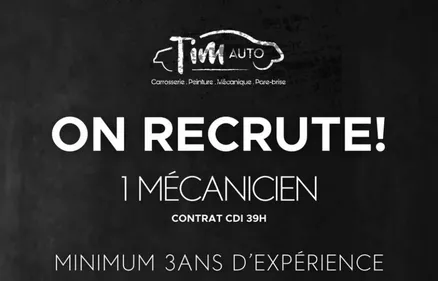 TIM AUTO recrute à Haillicourt : un mécanicien