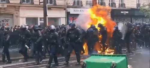 Un policier brûlé au 2è degré hier à Paris