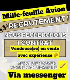 La boulangerie Mille Feuille à Avion recrute une vendeuse