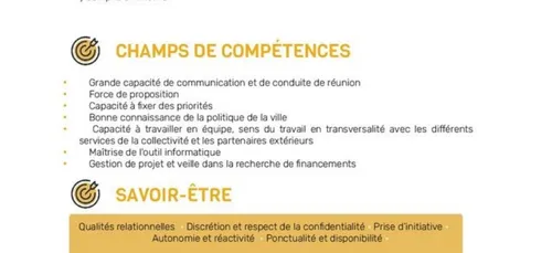 On recrute à la ville d'Armentieres  un(e) chargé(e) de mission...