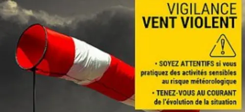 VIGILANCE ORANGE « VENTS VIOLENTS »par Météo France le 2 novembre...