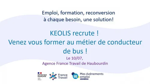 Keolis recrute des conducteurs de bus,