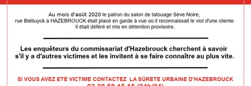 A Hazebrouck, la police lance un appel