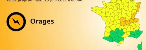 Alerte orange déclenchée pour 11 départements en raison de risques...