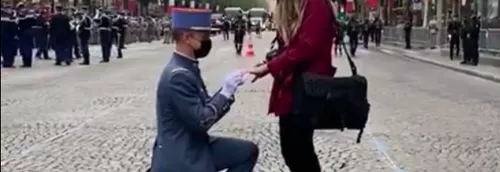 14 juillet : Un militaire fait sa demande en mariage juste avant de...