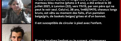 Alerte enlèvement - Un petit garçon de 8 ans, Dewi, a été enlevé à...