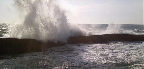Passage d'une forte perturbation sur la Bretagne aujourd'hui