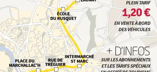 Une nouvelle ligne de bus à Lannion