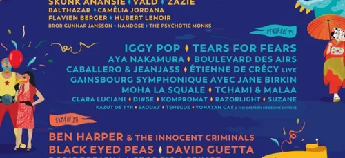 Vieilles Charrues 2019 de Iggy Pop, à Jane Birkin avec aussi