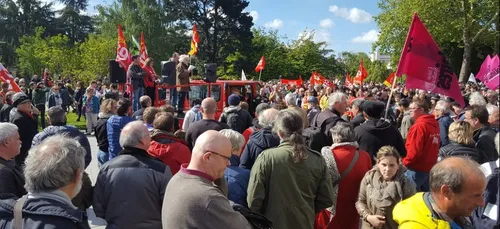 Manifestation des fonctionnaires morbihannais hier
