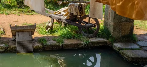 un lavoir réhabilité à Saint-Yvi