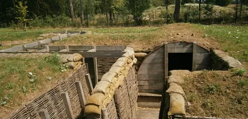 Réplique d'une tranchée à Hennebont