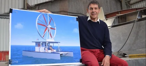"L'Archinaute", ce bateau qui navigue face au vent