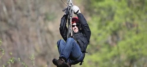 La future tyrolienne de Lorient ( 56 ) donne déjà des frissons