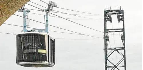 Le téléphérique de Brest à l'arrêt jusqu'au 2 mars 2020.