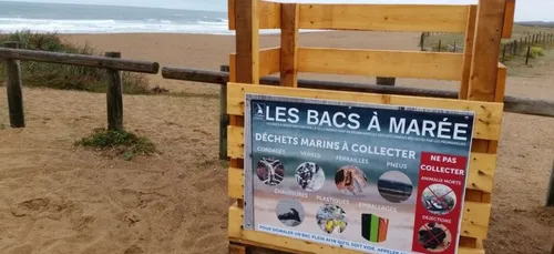 La commune de Trégunc ( 29 ) a mis en place 14 bacs à marée.