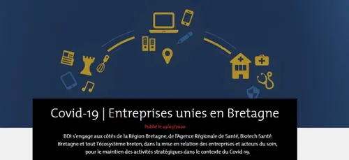 Covid 19 : les entreprises bretonnes solidaires