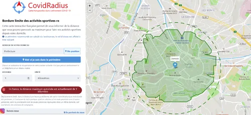 1 km autour de chez moi ? L'appli Covidradius : plus de 315 000...
