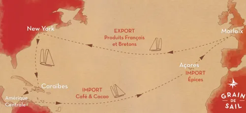 Le voilier cargo de " Grain de Sail " bientôt prêt pour le départ.