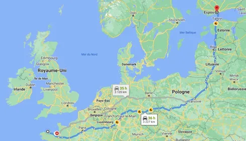 Lannion-Espoo : 3 200 km à vélo