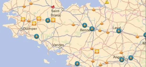 Circulation délicate ce mercredi matin sur les routes de l'Ouest